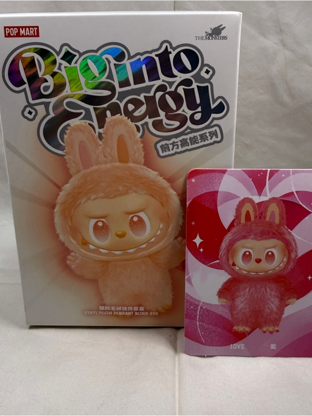 POP MART Labubu Big into Energy Plush Confirmed LOVE